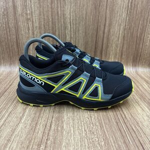 Salomon Speedcross Vario Black Yellow Trail Running Sneaker Mens Size 5 Women 6